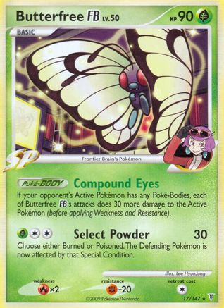 Butterfree FB (17/147) - Supreme Victors Reverse Holofoil - Rare
