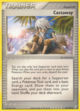 Castaway - 072/100 - Crystal Guardians Reverse Holofoil - Uncommon