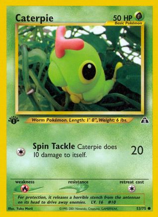 Caterpie 053/075 - Neo Discovery 1st Edition - Common