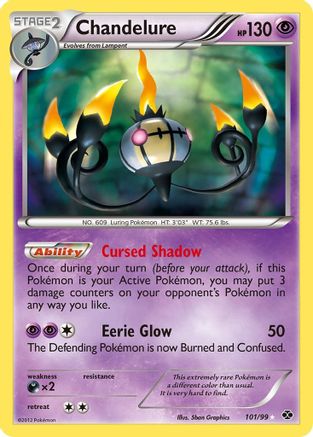 Chandelure (Secret) 101 - Next Destinies Holofoil - Secret Rare