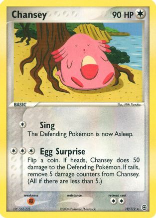 Chansey - 019/112 - FireRed & LeafGreen Reverse Holofoil - Rare