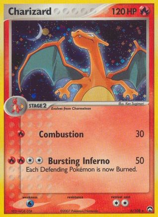 Charizard - 006/108 - Power Keepers Reverse Holofoil - Holo Rare