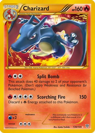 Charizard (136/135) - Plasma Storm Holofoil - Secret Rare