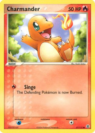 Charmander - 057/112 - FireRed & LeafGreen Reverse Holofoil - Common