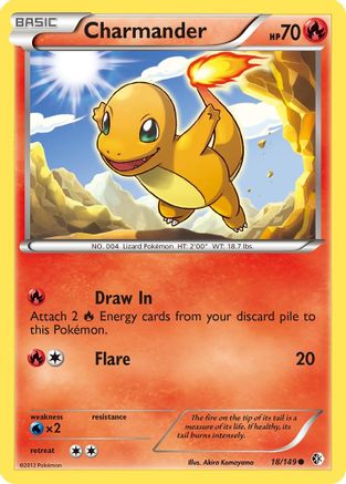 Charmander - 018/149 - Boundaries Crossed Reverse Holofoil - Common