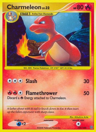 Charmeleon (102/100) - Stormfront Holofoil - Secret Rare