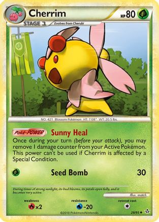 Cherrim - 028/95 - Unleashed Reverse Holofoil - Uncommon