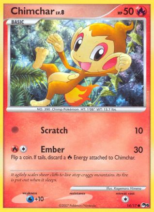 Chimchar - 014/17 - POP Series 6 Holofoil - Common