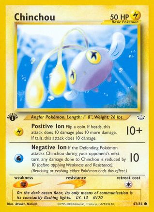Chinchou 042/064 - Neo Revelation 1st Edition - Common