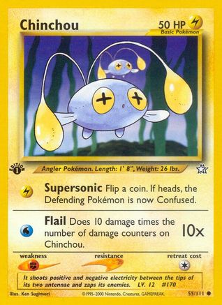 Chinchou 055/111 - Neo Genesis 1st Edition - Common