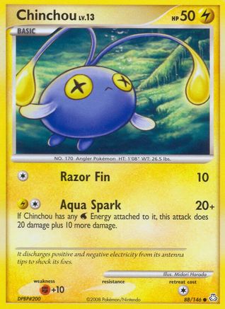 Chinchou (88/146) - Legends Awakened - Common
