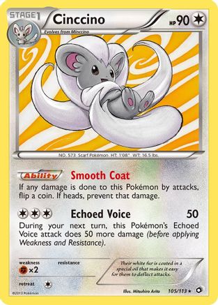 Cinccino 105/113 - Legendary Treasures Holofoil - Holo Rare