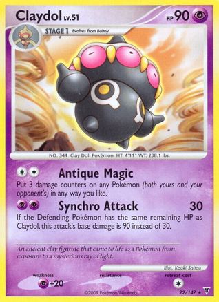Claydol (22/147) - Supreme Victors Reverse Holofoil - Rare