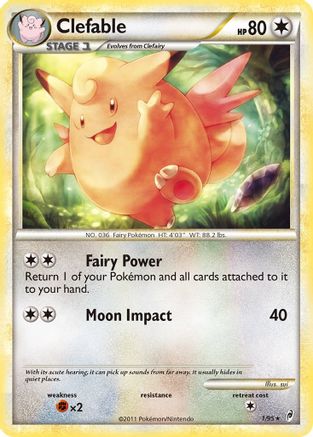 Clefable (1/95) - Call of Legends Reverse Holofoil - Holo Rare