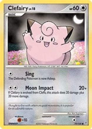 Clefairy (77/130) - Diamond and Pearl Reverse Holofoil - Common