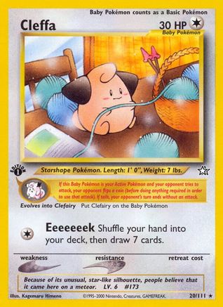 Cleffa 020/111 - Neo Genesis 1st Edition - Rare