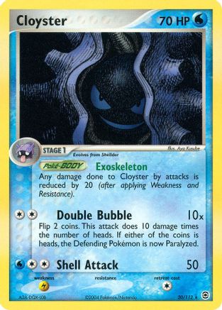 Cloyster - 020/112 - FireRed & LeafGreen Normal - Rare