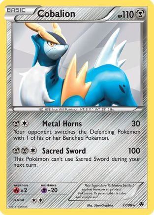 Cobalion (77/98) - Emerging Powers Reverse Holofoil - Holo Rare