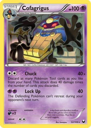 Cofagrigus 052 - Dark Explorers Reverse Holofoil - Rare