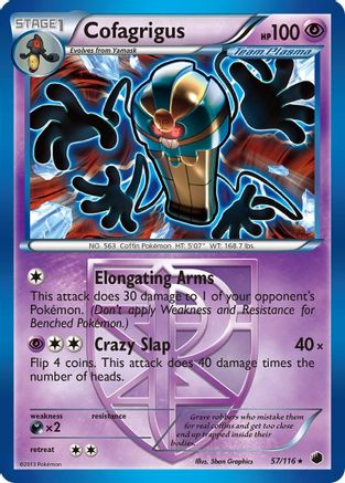 Cofagrigus (Team Plasma) (57) 057 - Plasma Freeze Normal - Rare