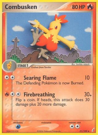 Combusken - 031/100 - Crystal Guardians Normal - Uncommon