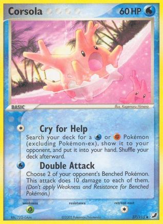 Corsola 037 - Unseen Forces Reverse Holofoil - Uncommon