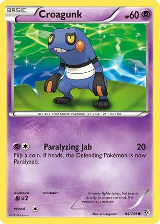 Croagunk (64) - Boundaries Crossed Reverse Holofoil - Common