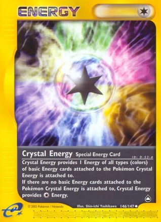Crystal Energy 146 - Aquapolis Reverse Holofoil - Uncommon