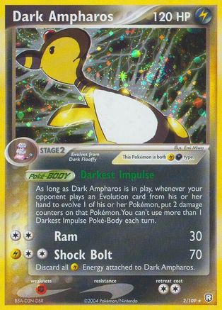 Dark Ampharos - 002/109 - Team Rocket Returns Reverse Holofoil