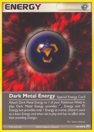 Dark Metal Energy (94/109) - Team Rocket Returns Reverse Holofoil - Uncommon