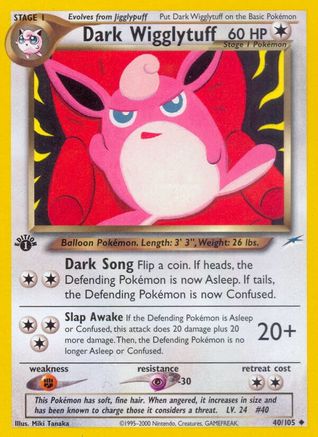 Dark Wigglytuff 040/105 - Neo Destiny 1st Edition - Uncommon