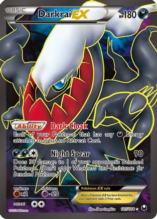 Darkrai EX (107 Full Art) 107 - Dark Explorers Holofoil - Ultra Rare