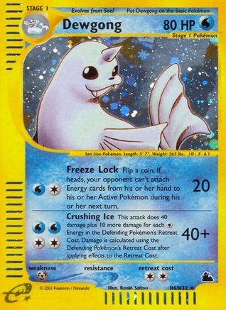 Dewgong (H6) 0H6 - Skyridge Holofoil - Holo Rare