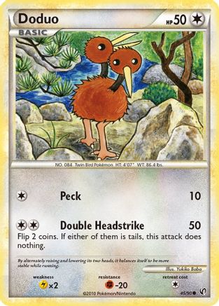 Doduo - 045/90 - Undaunted Reverse Holofoil