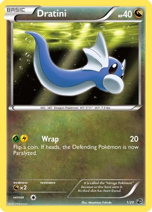 Dratini (1) 001 - Dragon Vault Holofoil - Holo Rare