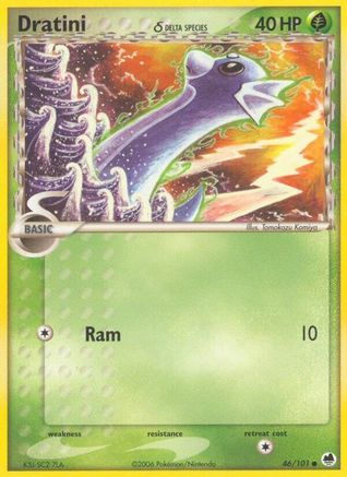 Dratini (Delta Species) 046/101 - Dragon Frontiers Reverse Holofoil - Common