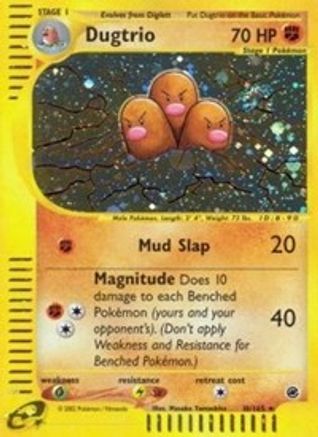 Dugtrio (10) 010 - Expedition Reverse Holofoil - Holo Rare