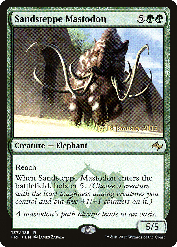 Sandsteppe Mastodon (PRE-137S) - Fate Reforged Promos (Prerelease) Foil