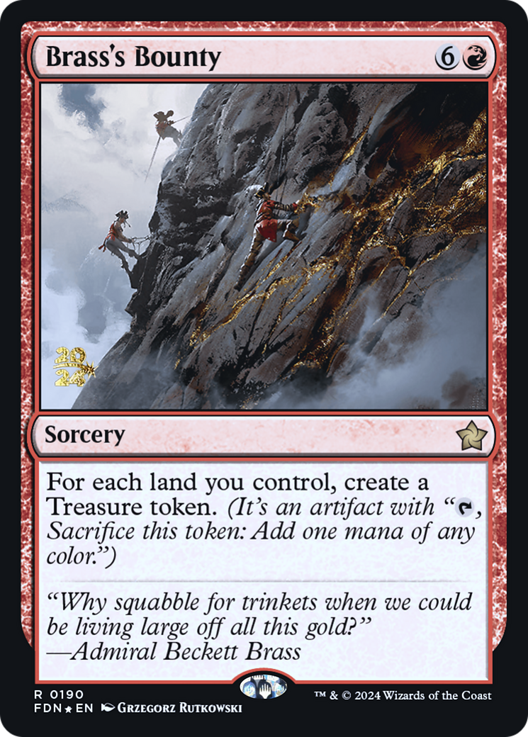 Brass's Bounty (PRE-190) - Foundations Promos Foil