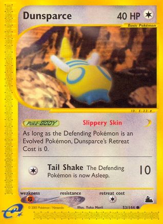 Dunsparce 053 - Skyridge Reverse Holofoil - Common
