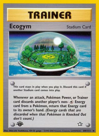 Ecogym 084/111 - Neo Genesis 1st Edition - Rare