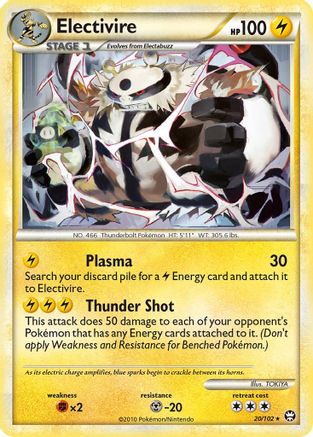 Electivire - 020/102 - Triumphant Reverse Holofoil