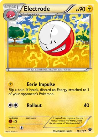 Electrode 045 - XY Base Set Reverse Holofoil - Uncommon
