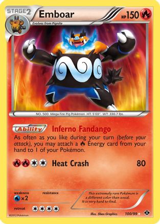 Emboar - 100/99 - Next Destinies Holofoil