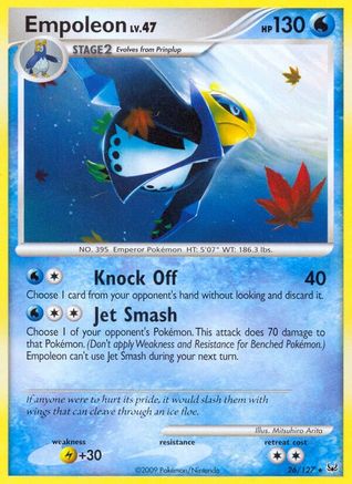 Empoleon 026 - Platinum Reverse Holofoil - Rare