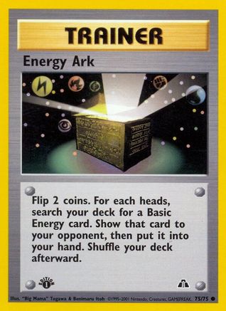 Energy Ark 075/075 - Neo Discovery 1st Edition - Common