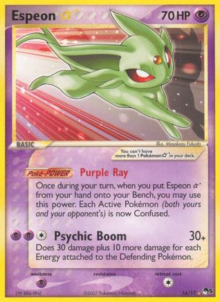 Espeon Star - 016/17 - POP Series 5 Normal