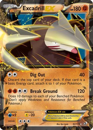 Excadrill EX 082 - Legendary Treasures Holofoil - Ultra Rare