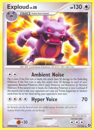 Exploud 017 - Great Encounters Reverse Holofoil - Rare