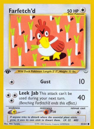 Farfetch'd 043/064 - Neo Revelation 1st Edition - Common